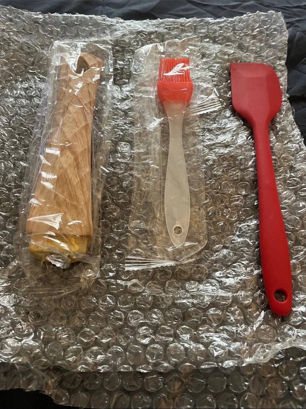 Mini egg and pancake pan with spatula & brush with handle